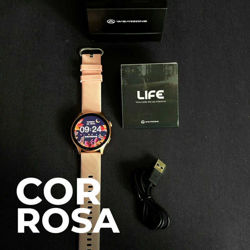 Relógio Lite Wearzone/A prova de  água/ bateria longa /