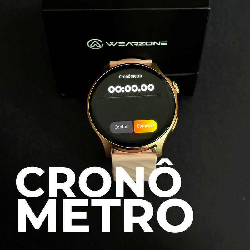 Relógio Lite Wearzone/A prova de  água/ bateria longa /