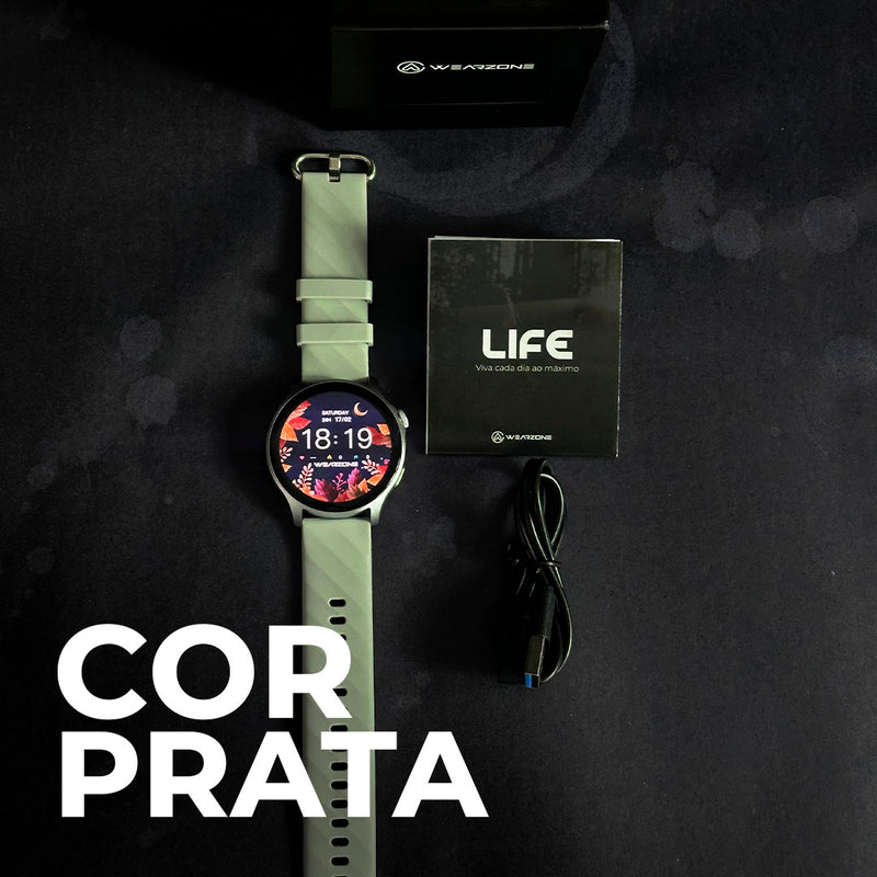 Relógio Lite Wearzone/A prova de  água/ bateria longa /