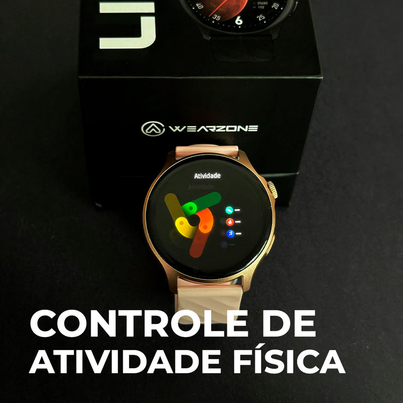 Relógio Lite Wearzone/A prova de  água/ bateria longa /