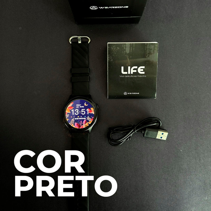 Relógio Lite Wearzone/A prova de  água/ bateria longa /